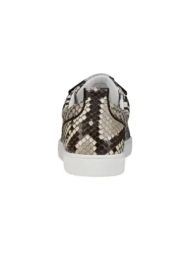 Christian Louboutin Men's Louis Junior Python Leather Sneakers - Roccia | Thumbnail 3 Christian Louboutin Men's Louis Junior Python Leather Sneakers - Roccia | Thumbnail 3