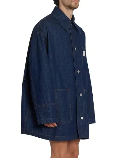 AMI PARIS Men's Worker Denim Jacket | Thumbnail 4 AMI PARIS Men's Worker Denim Jacket | Thumbnail 4