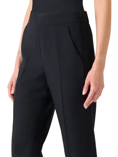 Akris Women's Chris Wool-Blend Tapered Pants - Black - Size 14 | Thumbnail 6 Akris Women's Chris Wool-Blend Tapered Pants - Black - Size 14 | Thumbnail 6