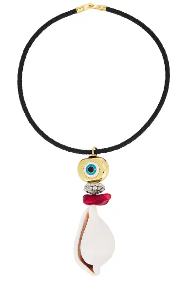 Timeless Pearly Evil Eye Conch Necklace | Thumbnail 1 Timeless Pearly Evil Eye Conch Necklace | Thumbnail 1