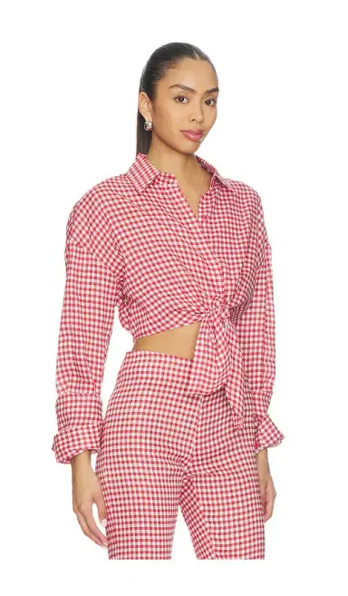 Aexae Linen Shirt Tie Top | Thumbnail 7 Aexae Linen Shirt Tie Top | Thumbnail 7