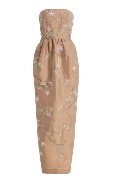 BERNADETTE Lena Embroidered Taffeta Maxi Dress | Thumbnail 7 BERNADETTE Lena Embroidered Taffeta Maxi Dress | Thumbnail 7
