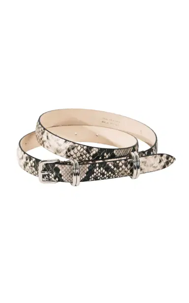 Déhanche Constance Snake-Print Leather Belt | Thumbnail 3 Déhanche Constance Snake-Print Leather Belt | Thumbnail 3