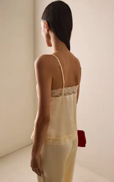 ELCE Pietra Lace-Trimmed Satin Cami Top | Thumbnail 4 ELCE Pietra Lace-Trimmed Satin Cami Top | Thumbnail 4