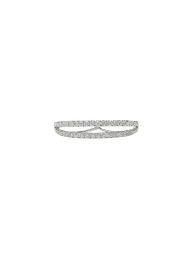 Wish Fine Jewelry 1.55ct Diamond 18K Gold Double Ring | Thumbnail 1 Wish Fine Jewelry 1.55ct Diamond 18K Gold Double Ring | Thumbnail 1
