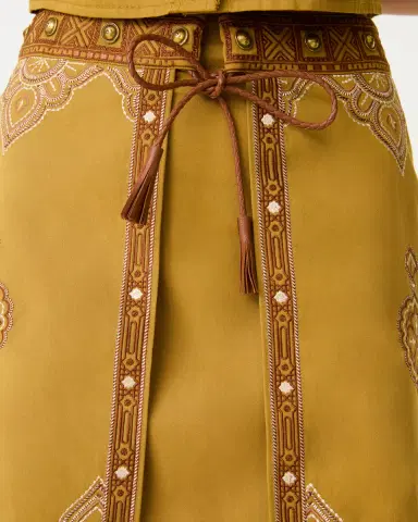 Emporio Sirenuse Asia Skirt with Mojave Embroidery | Thumbnail 2 Emporio Sirenuse Asia Skirt with Mojave Embroidery | Thumbnail 2