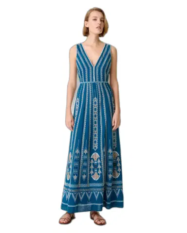Emporio Sirenuse Nellie Dress with Ballerina Embroidery | Thumbnail 1 Emporio Sirenuse Nellie Dress with Ballerina Embroidery | Thumbnail 1