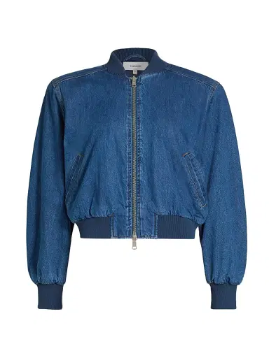 Hudson Jeans Women's Denim Bomber Jacket | Thumbnail 1 Hudson Jeans Women's Denim Bomber Jacket | Thumbnail 1