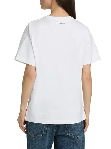 Marc Jacobs Women's Trompe L'oeil Cami T-Shirt - White Multi - Size XS | Thumbnail 5 Marc Jacobs Women's Trompe L'oeil Cami T-Shirt - White Multi - Size XS | Thumbnail 5