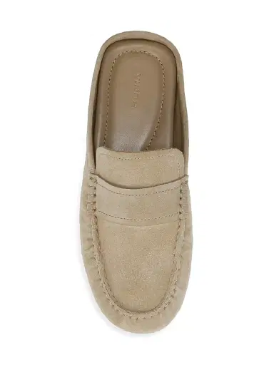 Vince Women's Berkley Driver Suede Mules - Dune | Thumbnail 4 Vince Women's Berkley Driver Suede Mules - Dune | Thumbnail 4