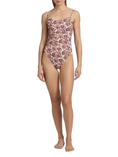 Ulla Johnson Women's Annine Printed One-Piece Swimsuit | Thumbnail 2 Ulla Johnson Women's Annine Printed One-Piece Swimsuit | Thumbnail 2