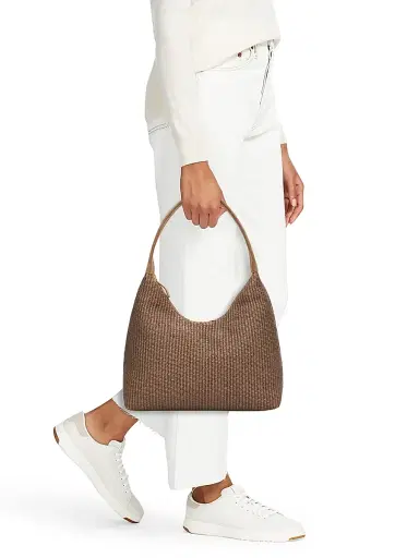 Mansur Gavriel Women's Candy Raffia Hobo Bag - Anise | Thumbnail 2 Mansur Gavriel Women's Candy Raffia Hobo Bag - Anise | Thumbnail 2