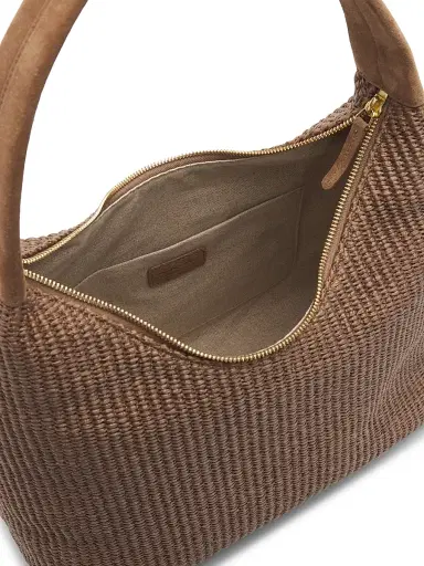 Mansur Gavriel Women's Candy Raffia Hobo Bag - Anise | Thumbnail 4 Mansur Gavriel Women's Candy Raffia Hobo Bag - Anise | Thumbnail 4