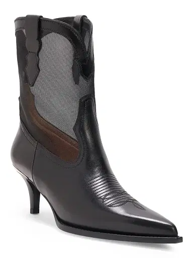 Partlow Women's Rylie 60MM Leather & Mesh Boots - Nero - Size 11 | Thumbnail 2 Partlow Women's Rylie 60MM Leather & Mesh Boots - Nero - Size 11 | Thumbnail 2