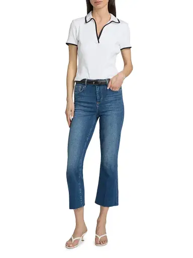 L'Agence Women's Kendra Crop Flare Jeans - Authentique - Size 32 | Thumbnail 2 L'Agence Women's Kendra Crop Flare Jeans - Authentique - Size 32 | Thumbnail 2