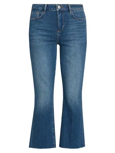 L'Agence Women's Kendra Crop Flare Jeans - Authentique - Size 32 | Thumbnail 1 L'Agence Women's Kendra Crop Flare Jeans - Authentique - Size 32 | Thumbnail 1