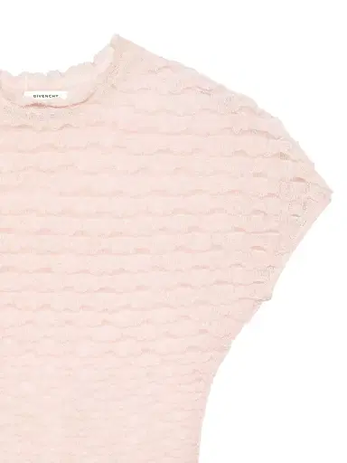 Givenchy Women's Cropped Top with Nylon Frills - Silk Pink - Size Small | Thumbnail 4 Givenchy Women's Cropped Top with Nylon Frills - Silk Pink - Size Small | Thumbnail 4