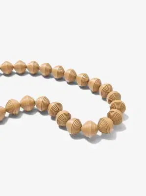 Michael Kors Collection Leather Beads Necklace in Natural - One Size by Michael Kors Collection | Thumbnail 3 Michael Kors Collection Leather Beads Necklace in Natural - One Size by Michael Kors Collection | Thumbnail 3