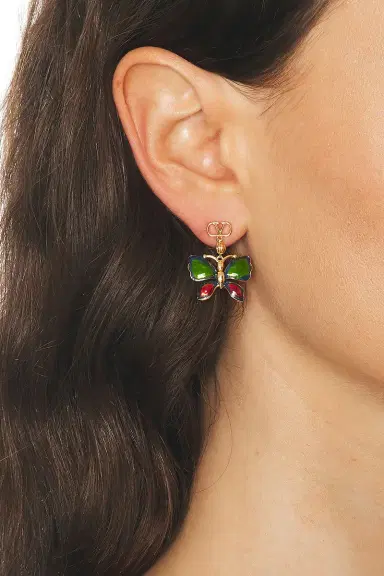 Valentino Garavani Vouloirvolver Butterfly Earrings | Thumbnail 2 Valentino Garavani Vouloirvolver Butterfly Earrings | Thumbnail 2