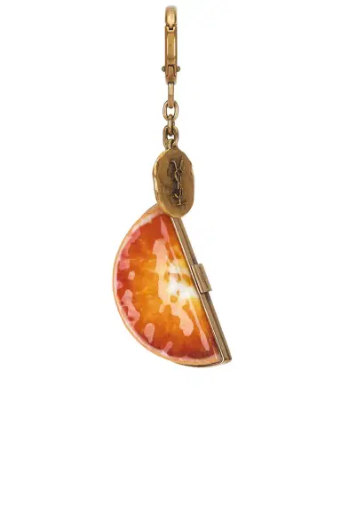 Saint Laurent Orange Keychain | Thumbnail 1 Saint Laurent Orange Keychain | Thumbnail 1