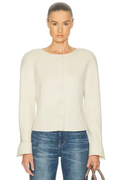 Chloé Collarless Jacket | Thumbnail 1 Chloé Collarless Jacket | Thumbnail 1