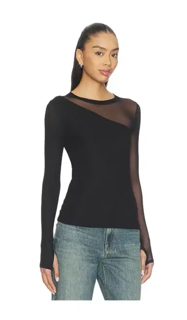 Michael Lauren Solita Long Sleeve Asymmetrical Top | Thumbnail 2 Michael Lauren Solita Long Sleeve Asymmetrical Top | Thumbnail 2