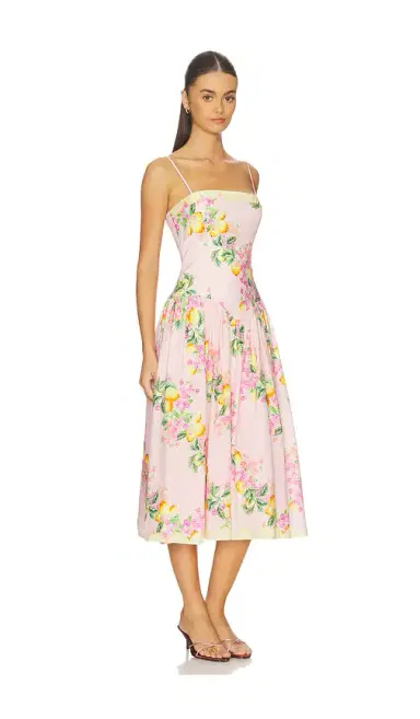 Amanda Uprichard Delora Midi Dress | Thumbnail 2 Amanda Uprichard Delora Midi Dress | Thumbnail 2