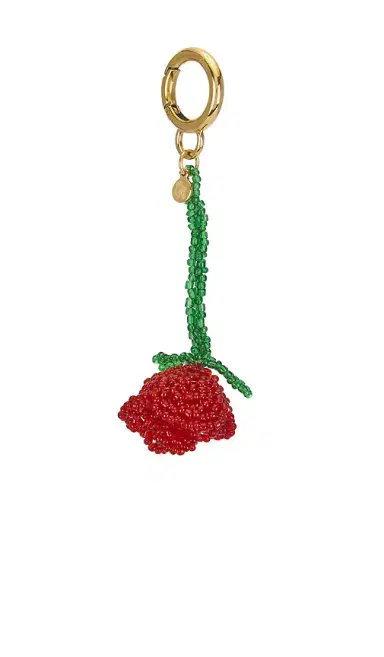 petit moments Beaded Rosette Keychain | Thumbnail 2 petit moments Beaded Rosette Keychain | Thumbnail 2