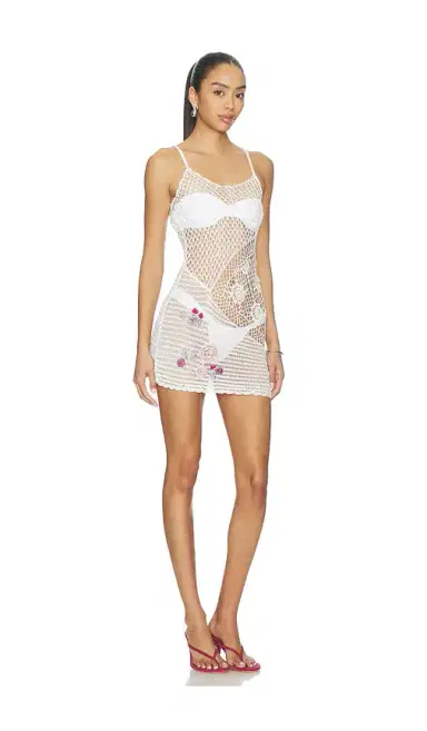 Frankies Bikinis Apollo Crochet Mini Dress | Thumbnail 2 Frankies Bikinis Apollo Crochet Mini Dress | Thumbnail 2