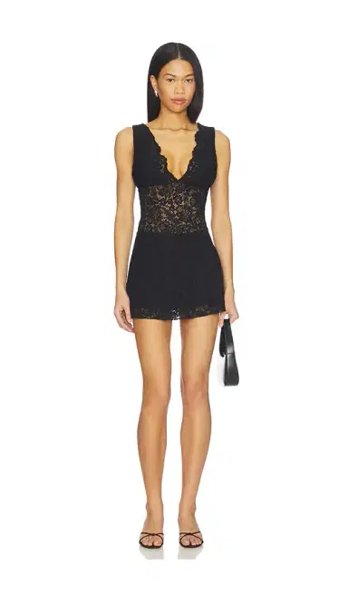 Frankies Bikinis Moon Lace Mini Dress | Thumbnail 1 Frankies Bikinis Moon Lace Mini Dress | Thumbnail 1