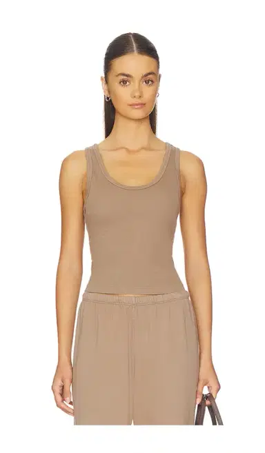 perfectwhitetee Structured Rib Bra Friendly Tank | Thumbnail 1 perfectwhitetee Structured Rib Bra Friendly Tank | Thumbnail 1