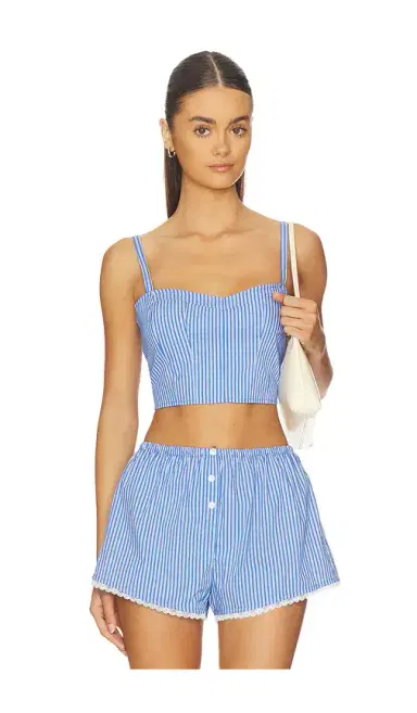 Good American Poplin Bustier Cami Top | Thumbnail 1 Good American Poplin Bustier Cami Top | Thumbnail 1