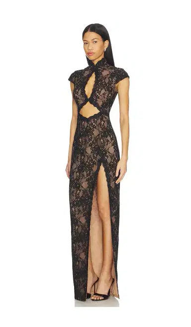 SAU LEE Moira Lace Maxi Dress | Thumbnail 2 SAU LEE Moira Lace Maxi Dress | Thumbnail 2