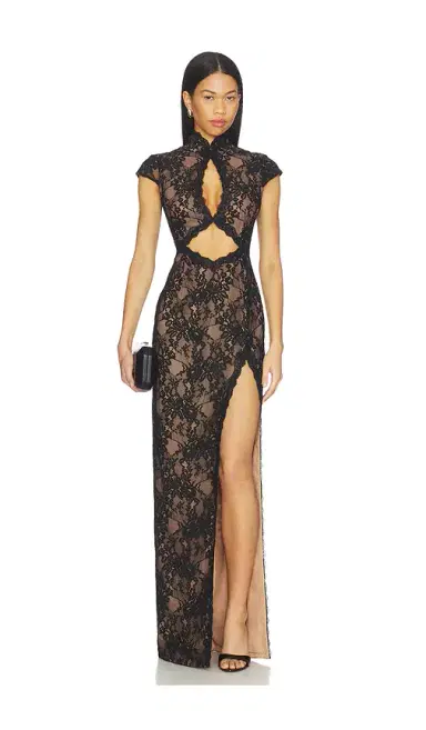 SAU LEE Moira Lace Maxi Dress | Thumbnail 1 SAU LEE Moira Lace Maxi Dress | Thumbnail 1