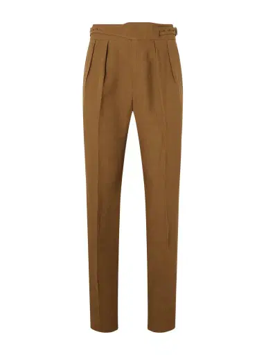 Rubinacci Manny Straight-Leg Pleated Linen Trousers - Men | Thumbnail 1 Rubinacci Manny Straight-Leg Pleated Linen Trousers - Men | Thumbnail 1