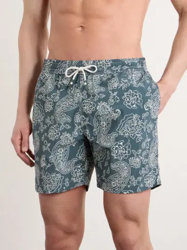 Hartford Straight-Leg Mid-Length Printed Swim Shorts - Men | Thumbnail 2 Hartford Straight-Leg Mid-Length Printed Swim Shorts - Men | Thumbnail 2