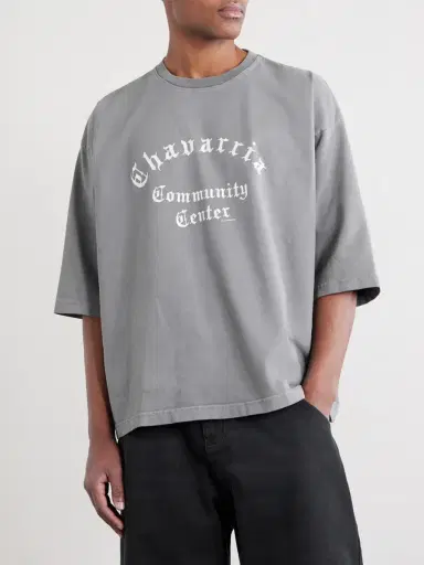 Willy Chavarria Chavarria Logo-Print Cotton-Jersey T-Shirt - Men | Thumbnail 3 Willy Chavarria Chavarria Logo-Print Cotton-Jersey T-Shirt - Men | Thumbnail 3