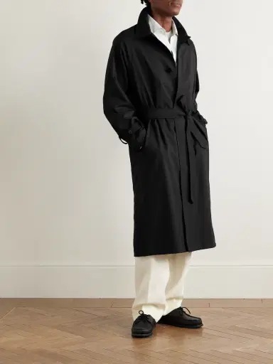Stòffa Belted Wool Trench Coat - Men | Thumbnail 2 Stòffa Belted Wool Trench Coat - Men | Thumbnail 2
