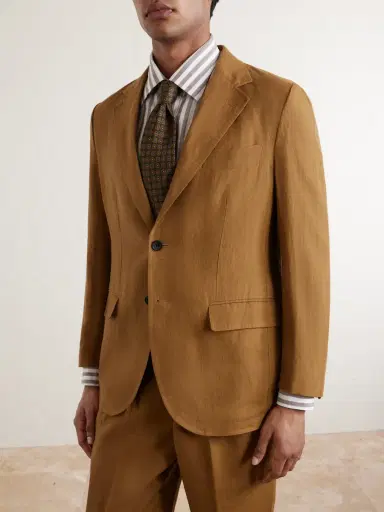 Rubinacci Linen Suit Jacket - Men | Thumbnail 3 Rubinacci Linen Suit Jacket - Men | Thumbnail 3