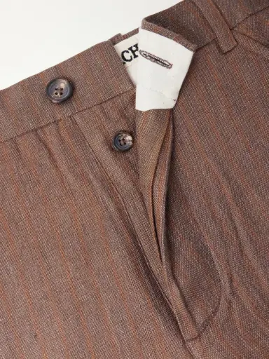 Kartik Research Straight-Leg Striped Linen Trousers - Men | Thumbnail 6 Kartik Research Straight-Leg Striped Linen Trousers - Men | Thumbnail 6