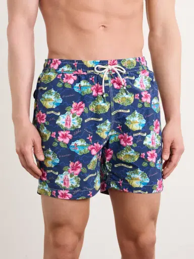 Hartford Straight-Leg Mid-Length Printed Swim Shorts - Men | Thumbnail 2 Hartford Straight-Leg Mid-Length Printed Swim Shorts - Men | Thumbnail 2