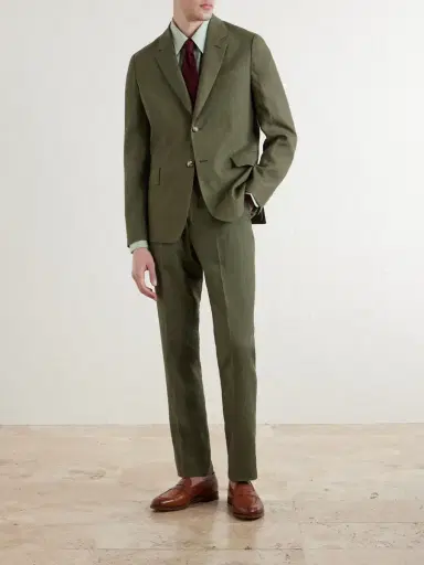 Paul Smith Slim-Fit Tapered Linen Suit Trousers - Men | Thumbnail 2 Paul Smith Slim-Fit Tapered Linen Suit Trousers - Men | Thumbnail 2