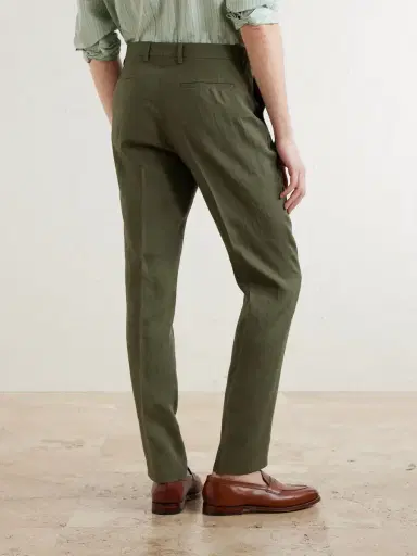 Paul Smith Slim-Fit Tapered Linen Suit Trousers - Men | Thumbnail 4 Paul Smith Slim-Fit Tapered Linen Suit Trousers - Men | Thumbnail 4