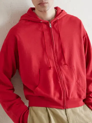 Auralee Cotton, Wool and Silk-Blend Zip-Up Hoodie - Men | Thumbnail 5 Auralee Cotton, Wool and Silk-Blend Zip-Up Hoodie - Men | Thumbnail 5