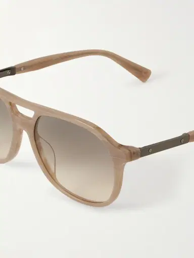Brunello Cucinelli Aviator-Style Acetate Sunglasses - Men | Thumbnail 3 Brunello Cucinelli Aviator-Style Acetate Sunglasses - Men | Thumbnail 3