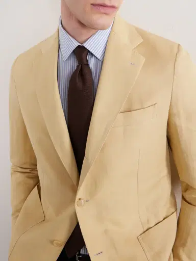 De Petrillo Houndstooth Silk-Jacquard Tie - Men | Thumbnail 3 De Petrillo Houndstooth Silk-Jacquard Tie - Men | Thumbnail 3