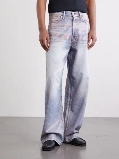 Acne Studios Glittered Wide-leg Pants | Thumbnail 3 Acne Studios Glittered Wide-leg Pants | Thumbnail 3