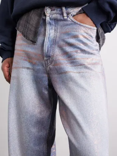 Acne Studios Glittered Wide-leg Pants | Thumbnail 5 Acne Studios Glittered Wide-leg Pants | Thumbnail 5