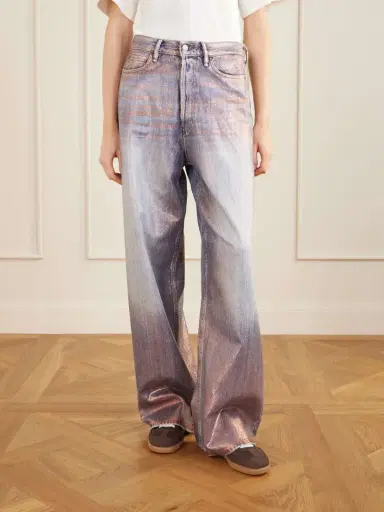 Acne Studios Glittered Wide-leg Pants | Thumbnail 9 Acne Studios Glittered Wide-leg Pants | Thumbnail 9