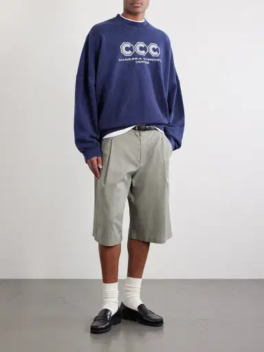Willy Chavarria Hooligan Logo-Embroidered Cotton-Jersey Sweatshirt - Men | Thumbnail 2 Willy Chavarria Hooligan Logo-Embroidered Cotton-Jersey Sweatshirt - Men | Thumbnail 2